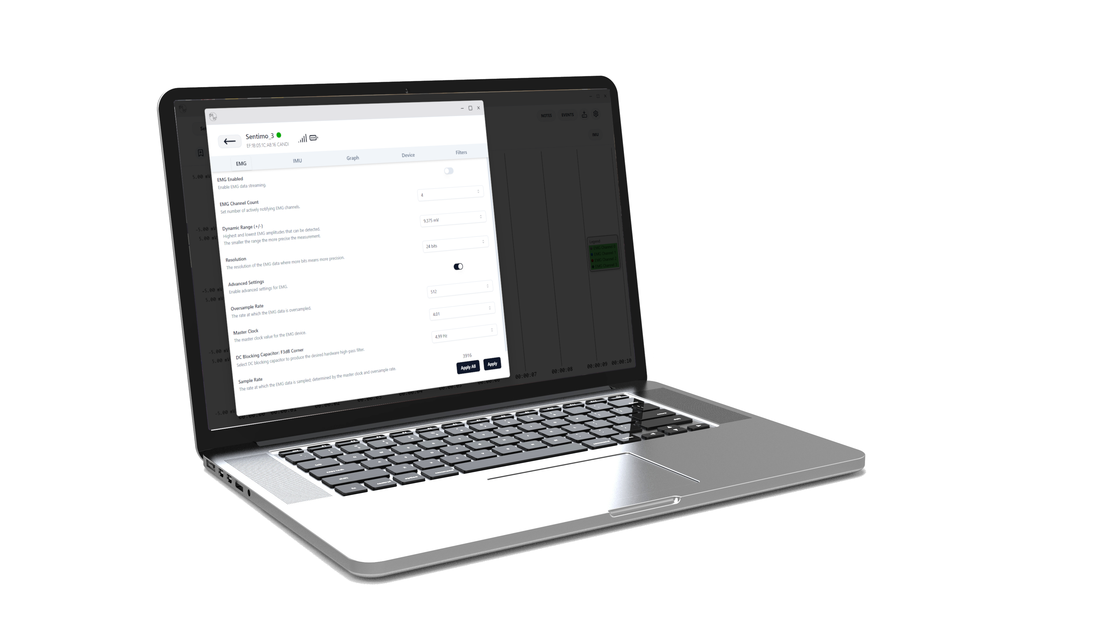 Device settings customization interface